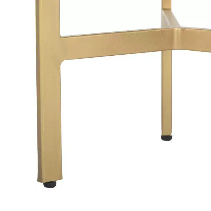 Tavolino d'appoggio Suki Tripod - Bianco/Oro