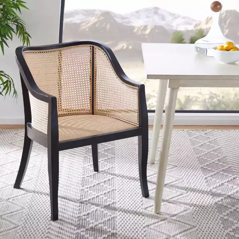 Sedia da pranzo Maika in rattan