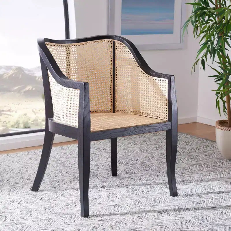 Sedia da pranzo Maika in rattan