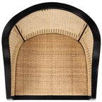 Sedia da pranzo Maika in rattan
