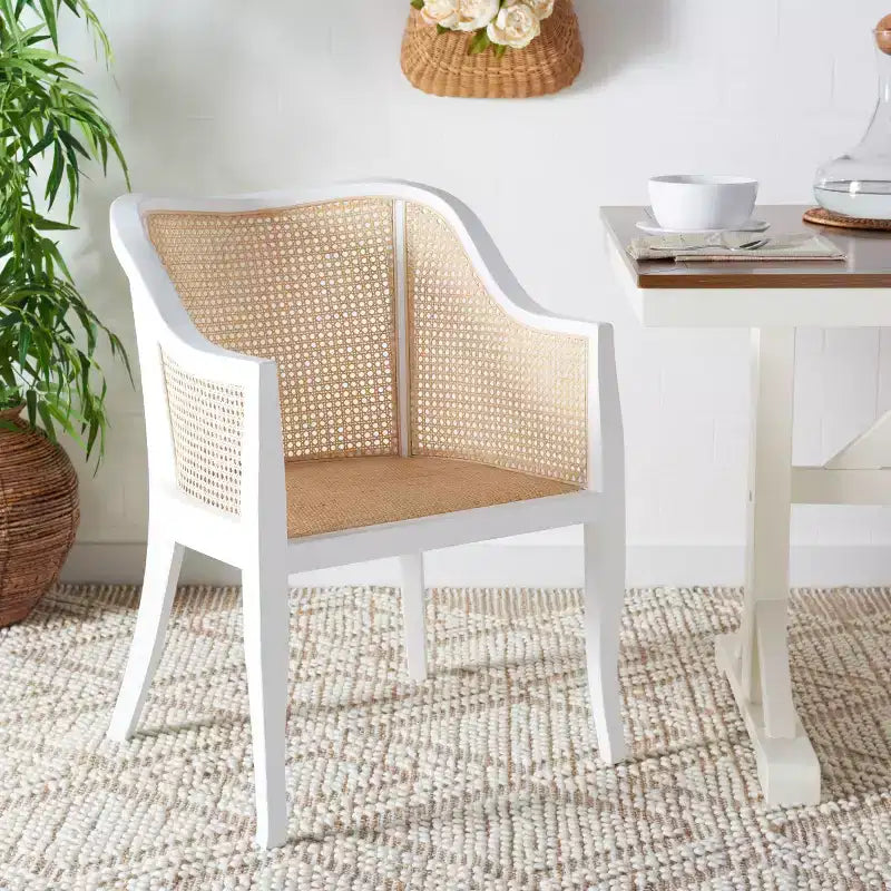 Sedia da pranzo Maika in rattan