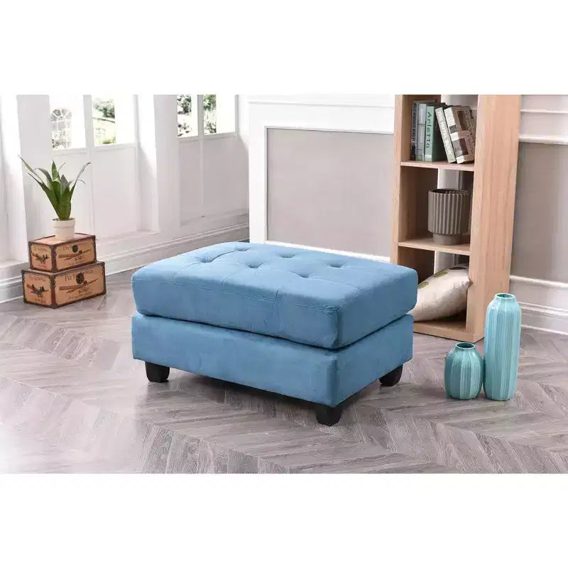 Passion Furniture Malone Tufted Ottoman