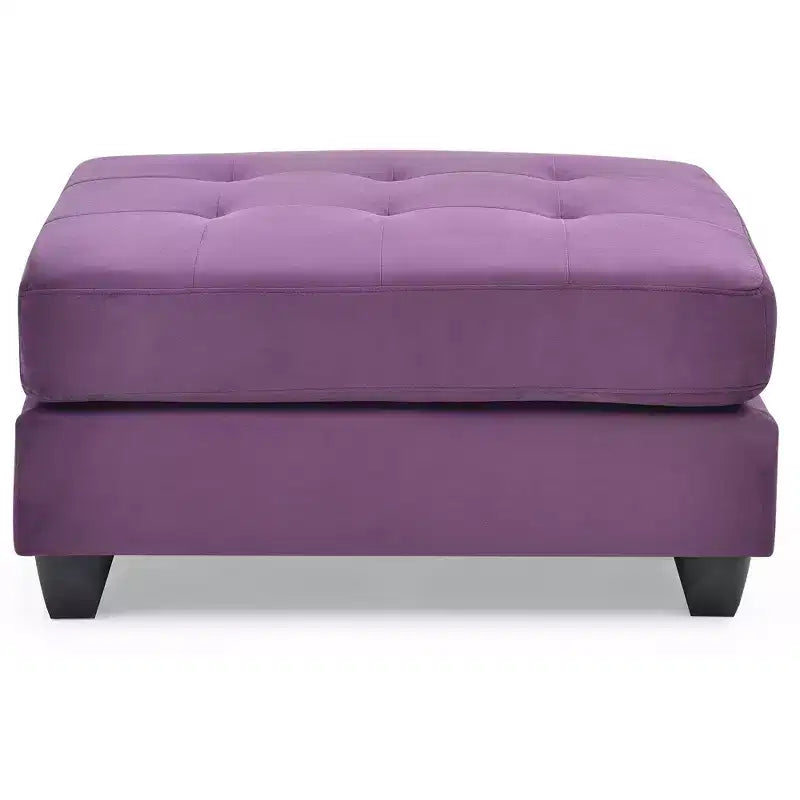 Passion Furniture Malone Tufted Ottoman
