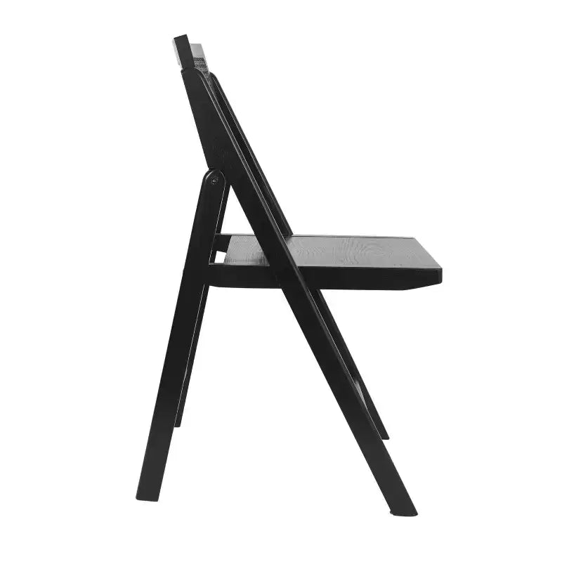 Set di 2 sedie pieghevoli in canna rattan con telaio e seduta in legno massello e schienale in rattan intrecciato traspirante