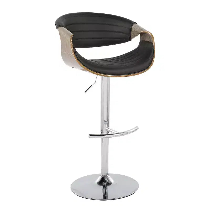 Set of 2 Symphony Adjustable Barstools with Footrest - LumiSource