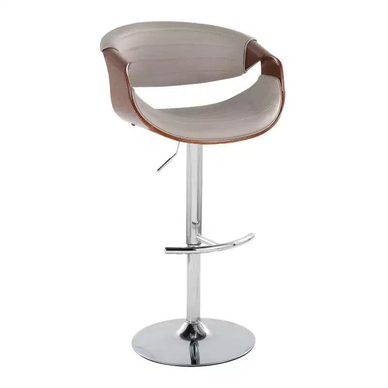 Set of 2 Symphony Adjustable Barstools with Footrest - LumiSource