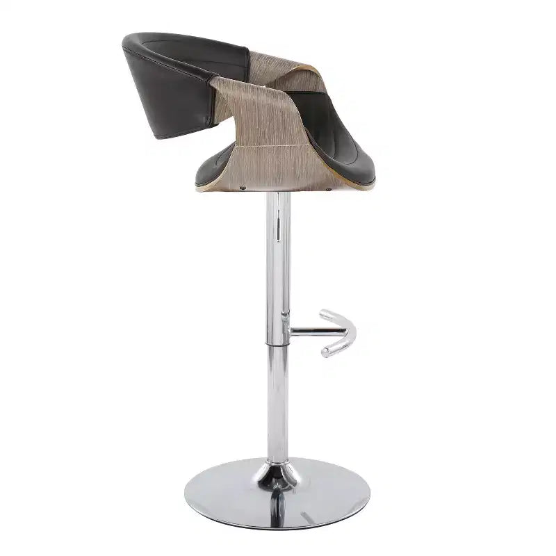 Set of 2 Symphony Adjustable Barstools with Footrest - LumiSource