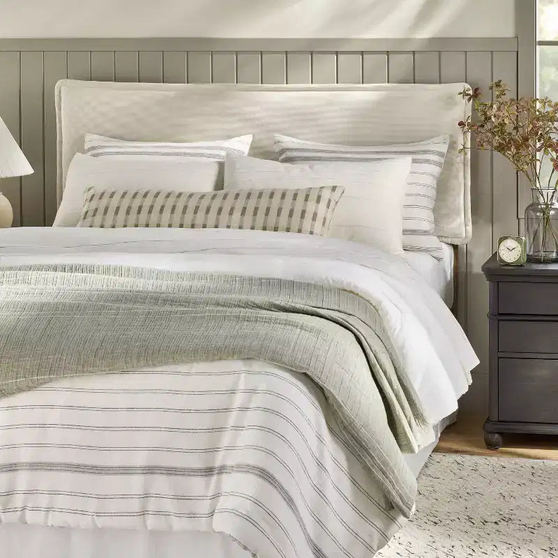 Corduroy Upholstered Headboard Cream - Hearth & Hand with Magnolia