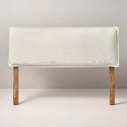 Testiera imbottita in velluto a coste crema - Hearth & Hand with Magnolia