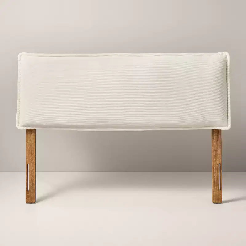 Corduroy Upholstered Headboard Cream - Hearth & Hand with Magnolia