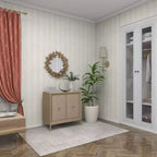 Specchio da parete rotondo 3D in metallo 28x28 a farfalla - Olivia & May