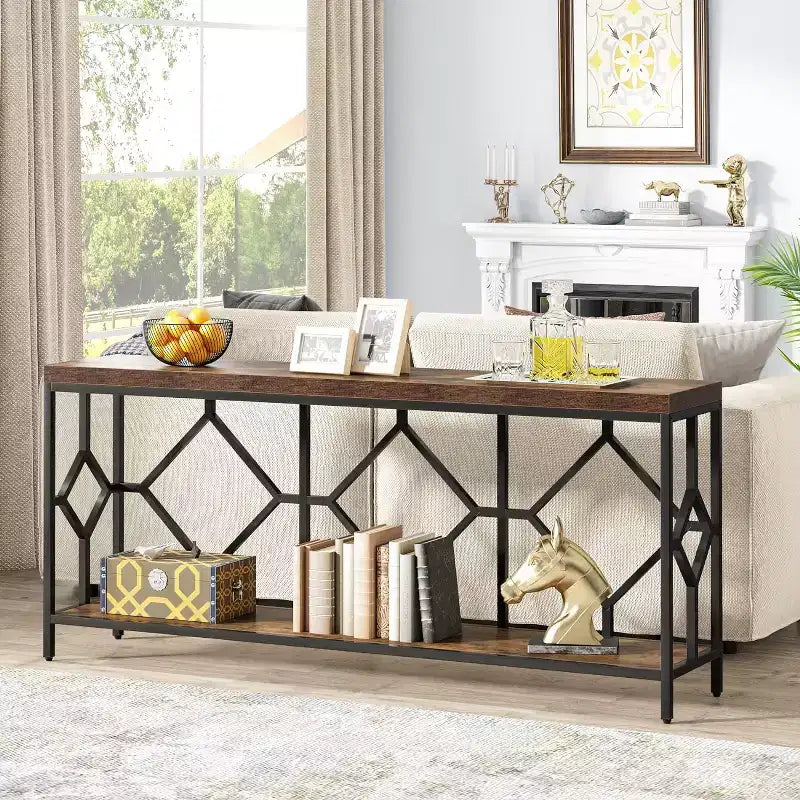 Lantine 71 Inch Extra Long Sofa Table