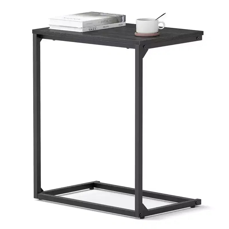 VASAGLE C Shape End Table, Small Coffee Table for Couch Or Sofa