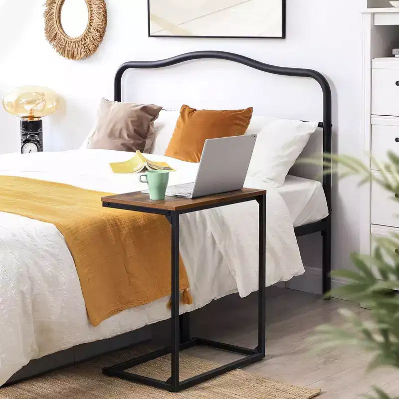 VASAGLE C Shape End Table, Small Coffee Table for Couch Or Sofa
